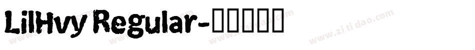 LilHvy Regular字体转换